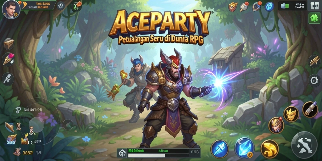 Tampilan menakjubkan dari gameplay <strong>ACEPARTY</strong> yang memukau.