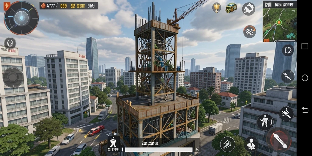 Screenshot utama AT777 menampilkan aksi seru dalam permainan Tower Defense.