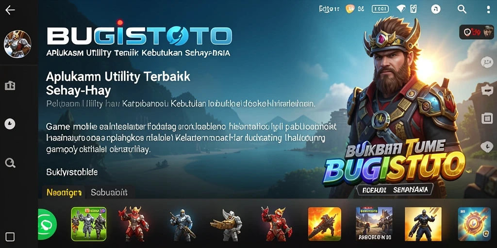 Tampilan antarmuka BUGISTOTO yang sederhana dan intuitif.