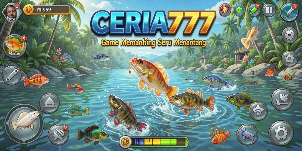 Gameplay memancing yang seru dan menantang di CERIA777.