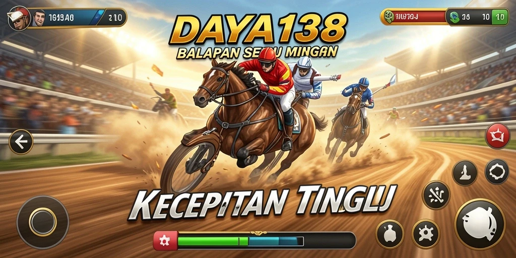 Tampilan dinamis dari gameplay balapan yang mendebarkan di DAYA138.