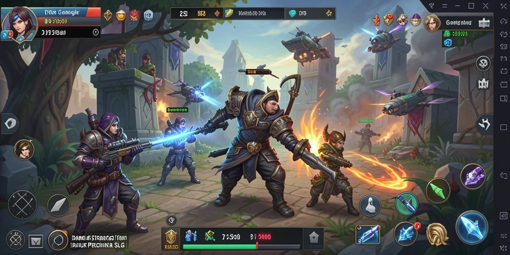 Gameplay DYO1 menampilkan pertarungan strategi yang seru.