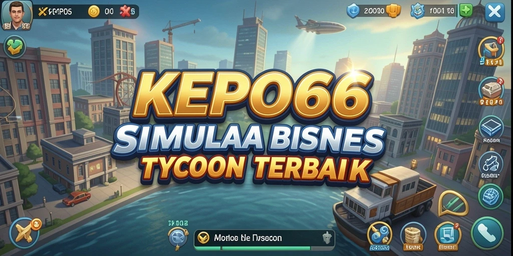 Screenshot gameplay KEPO66 menampilkan aktivitas bisnis yang dinamis.