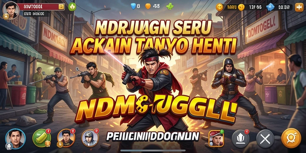Screenshot menampilkan aksi seru dalam gameplay NDMTOGEL.