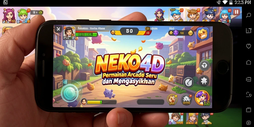 Screenshot gameplay NEKO4D menunjukkan aksi seru dalam permainan Arcade.