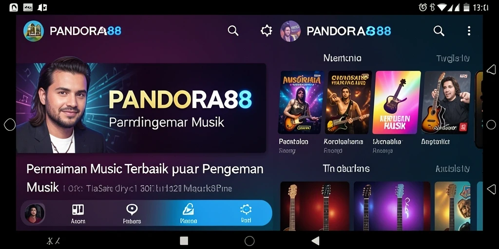 Tangkapan layar PANDORA88 menunjukkan pengalaman bermain musik yang seru.