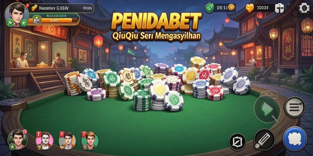 Screenshot gameplay PENIDABET dengan tampilan QiuQiu yang menarik.