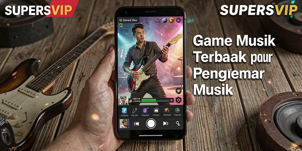 Tampilan menarik dari gameplay <strong>SUPERSVIP</strong> yang penuh musik dan tantangan.