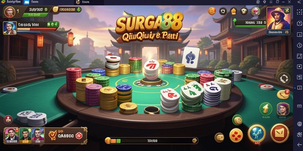 Gameplay SURGA88 yang menarik dan seru saat bermain QiuQiu.