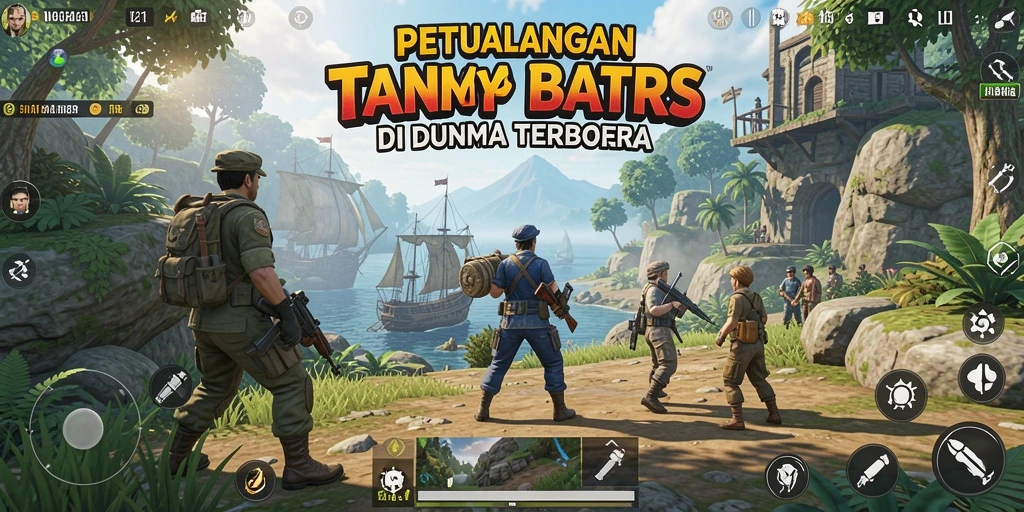 Tangkapan layar menampilkan petualangan epik di dunia terbuka.