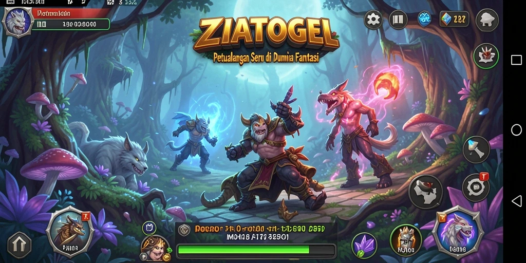 Screenshot menampilkan gameplay epik dari ZIATOGEL dalam petualangan RPG.